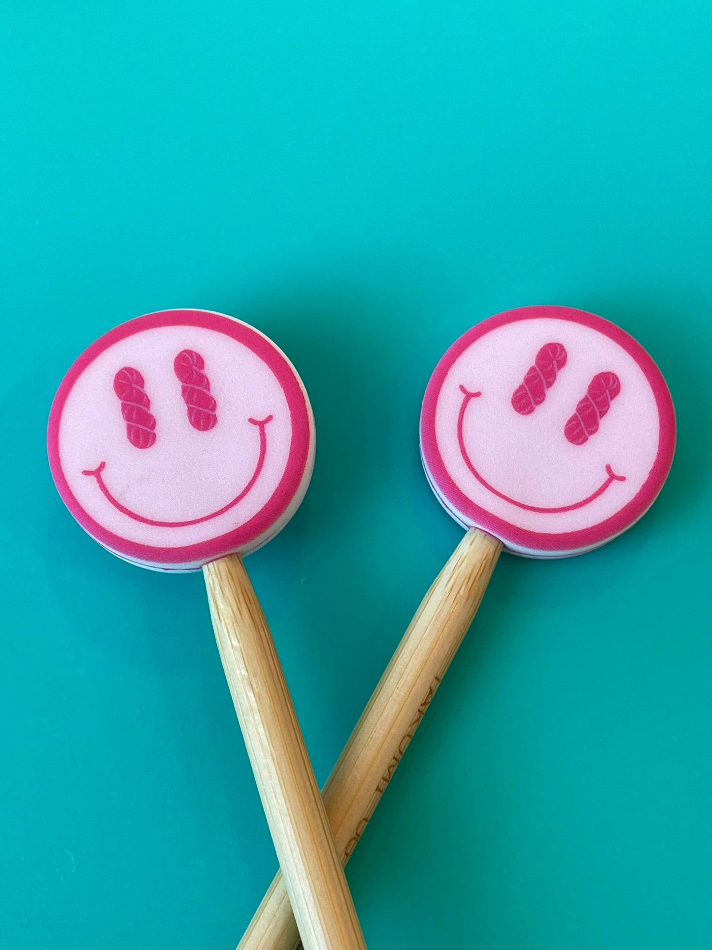 Pink Smiley Face Stopper