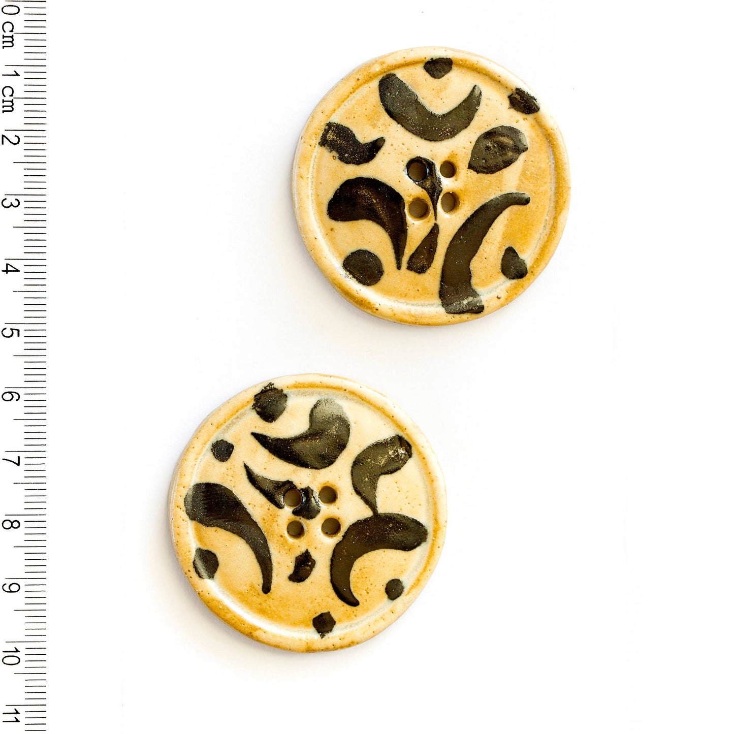 Handmade African Print Sewing Button