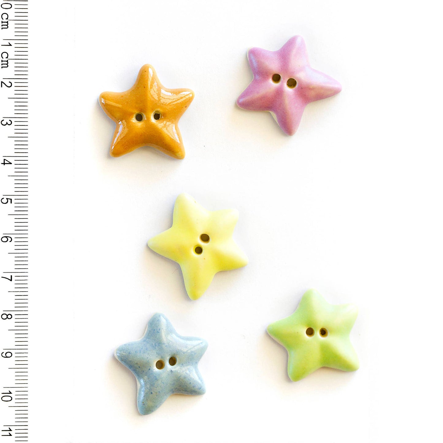 L237 Mixed Colour Star Buttons