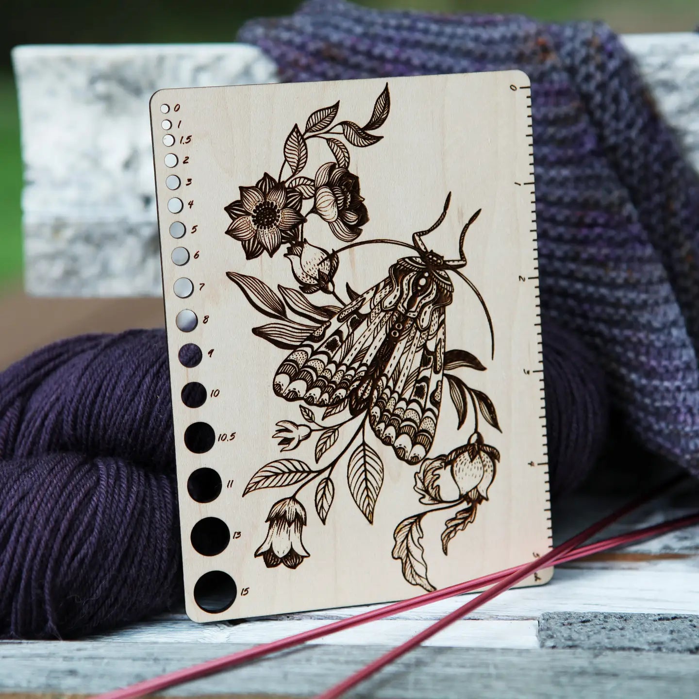 Knitting Needle Gauge & Ruler