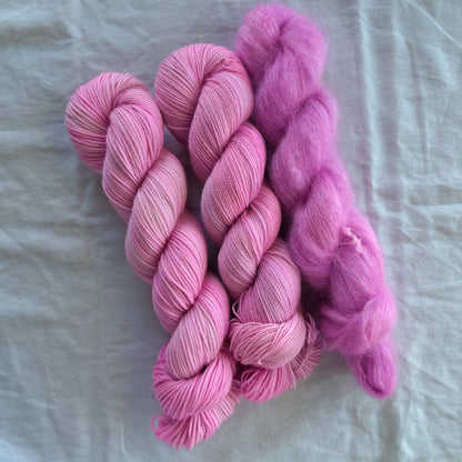 Pink & Purple Stocking for Rainbows Sweater Kit