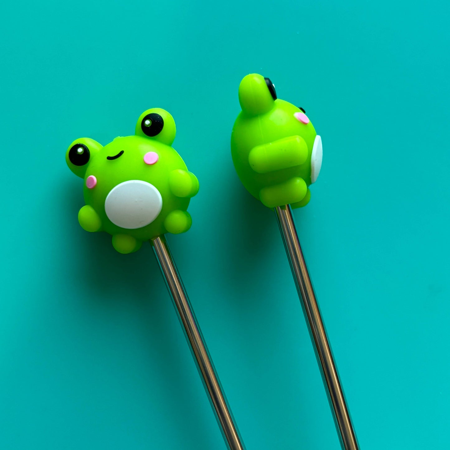 Knitting Needle Point Protectors - 3D Frog