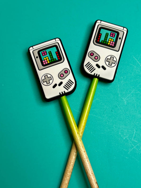 Knitting Needle Point Protectors retro handheld video game