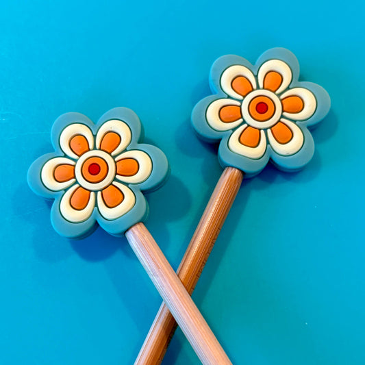 Retro Blue Flower Stopper