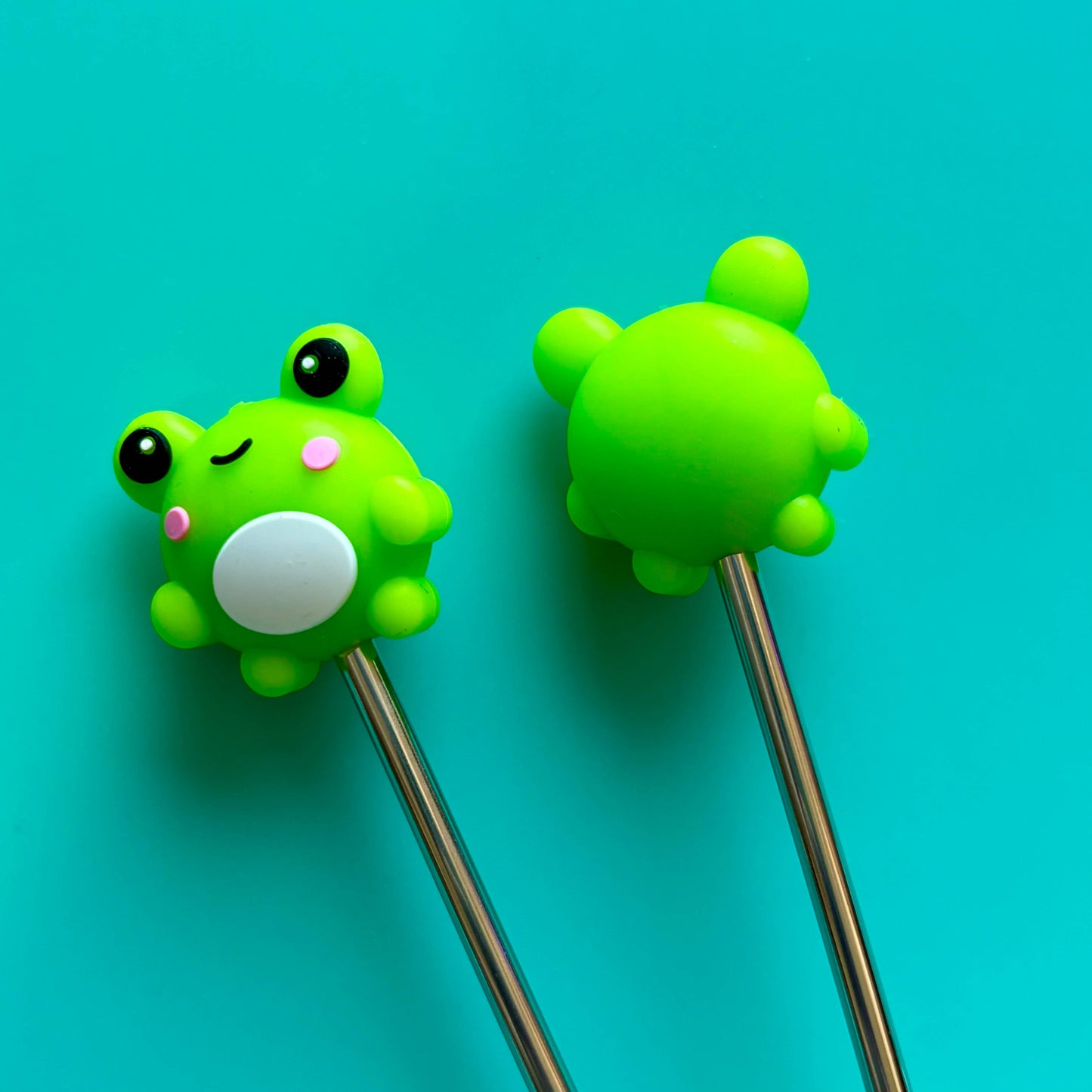 Knitting Needle Point Protectors - 3D Frog