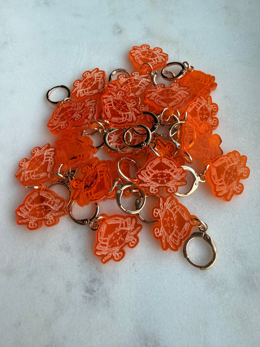 Cancer Crab Stitch Marker