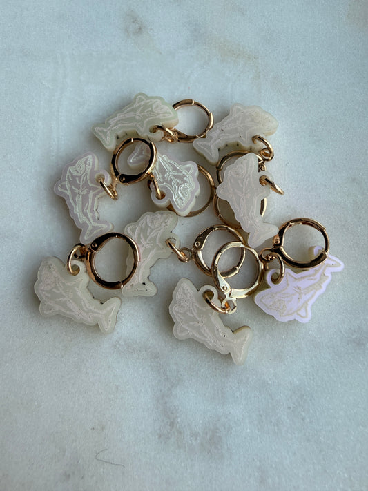 Leo Great White Stitch Markers