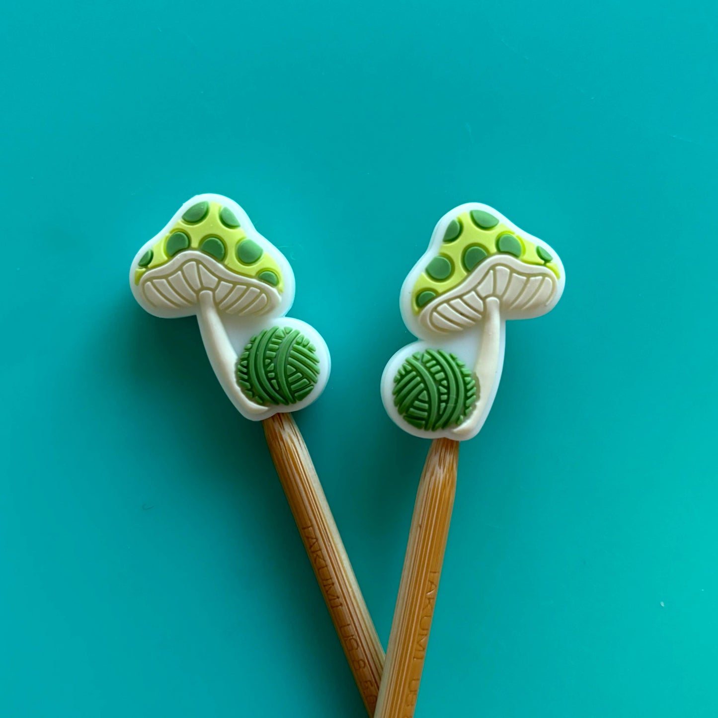 Mushroom with Yarn Ball Stopper