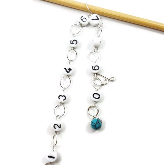 Snag Free Row Counters Turquoise