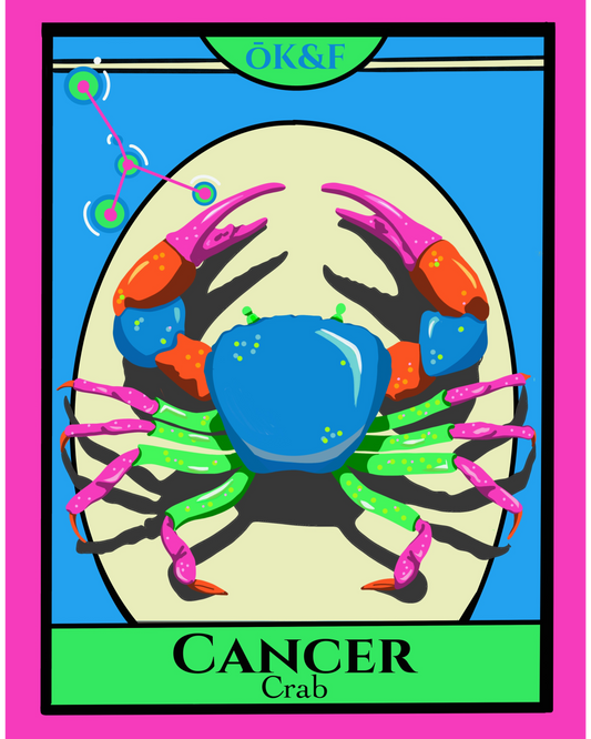 Cancer Crab Sticker