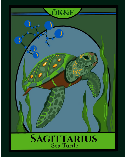 Sagittarius-Sea Turtle Stickers