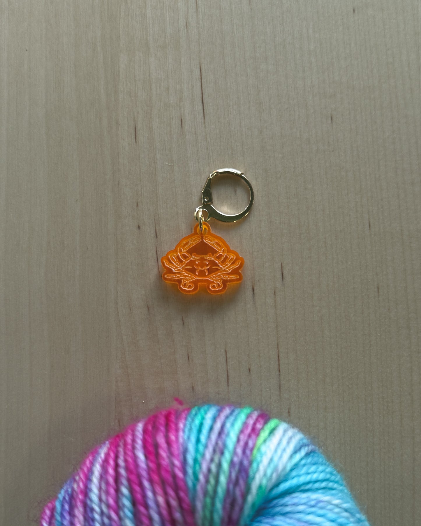 Cancer Crab Stitch Marker