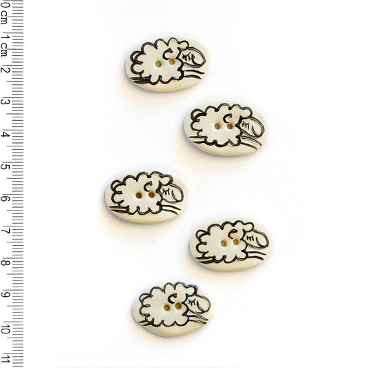 L142 Leaping Sheep Buttons