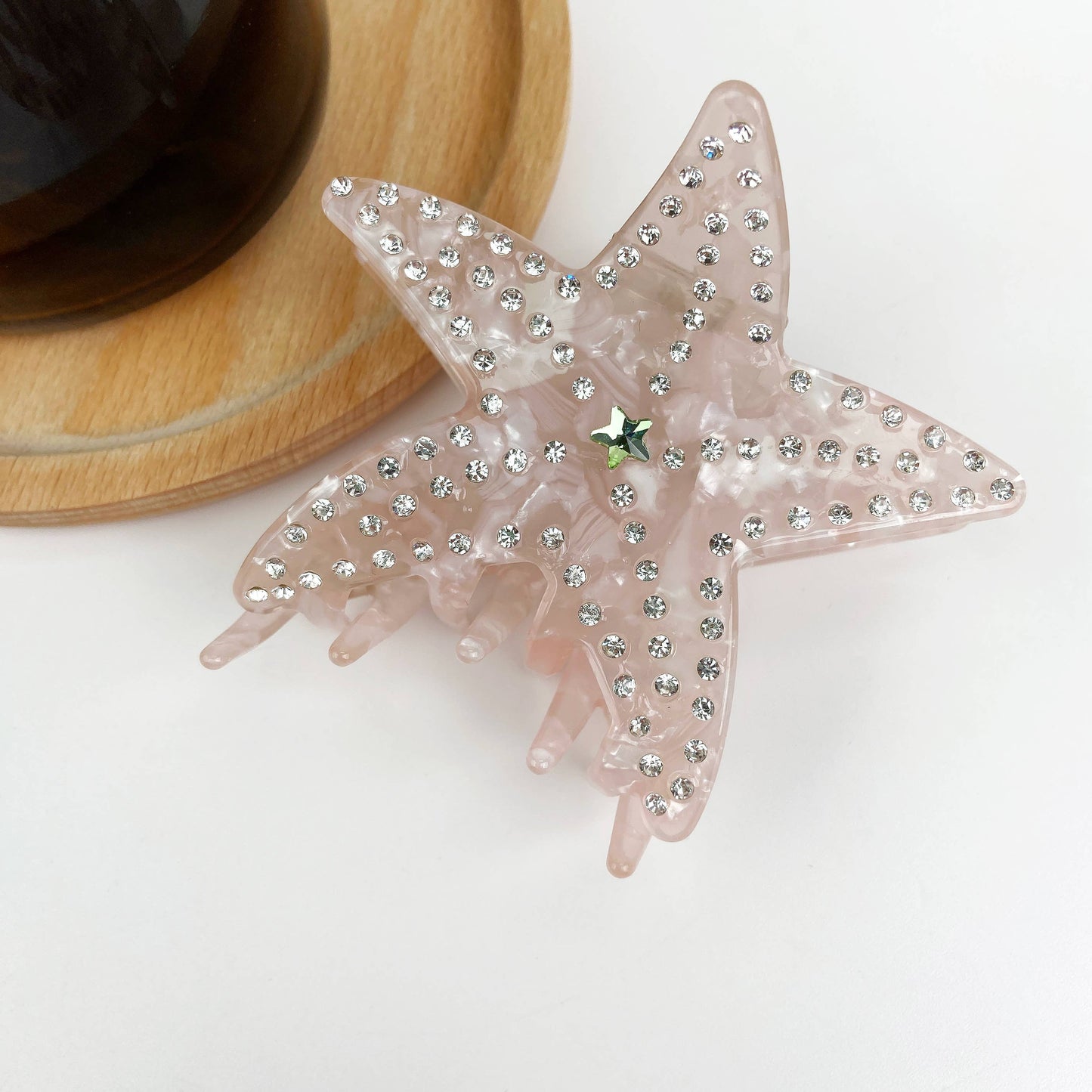 Ocean series starfish hair clips luxury rhinestone five-poin