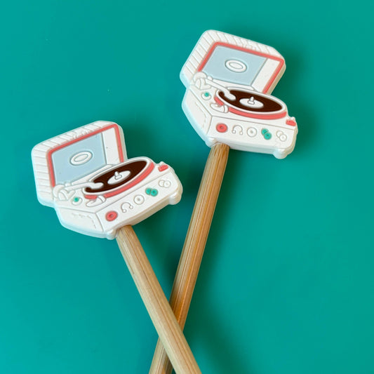 White Record Player Stopper