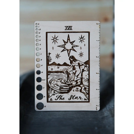 Knitting Needle Gauge & Ruler