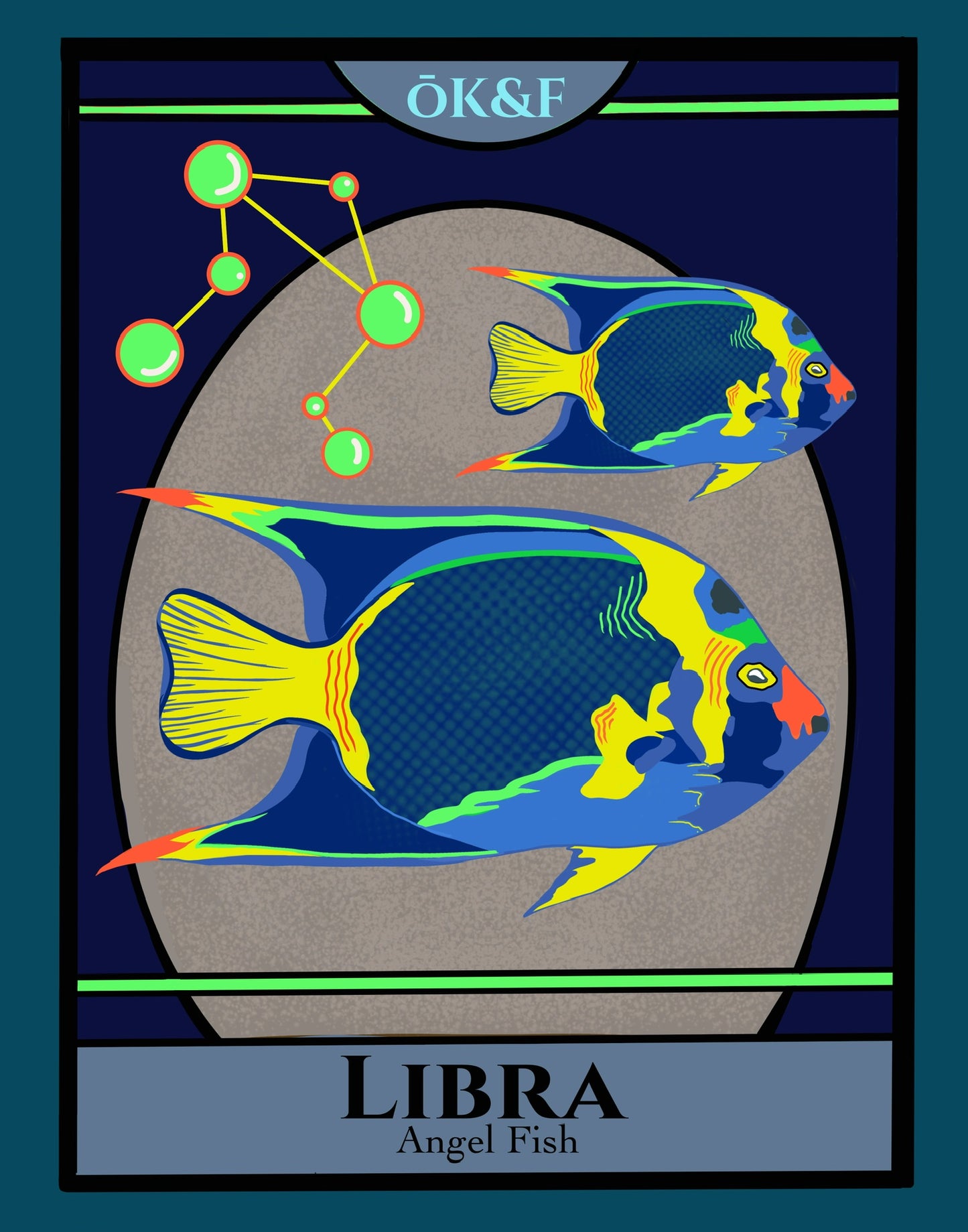 Libra Angelfish Sticker