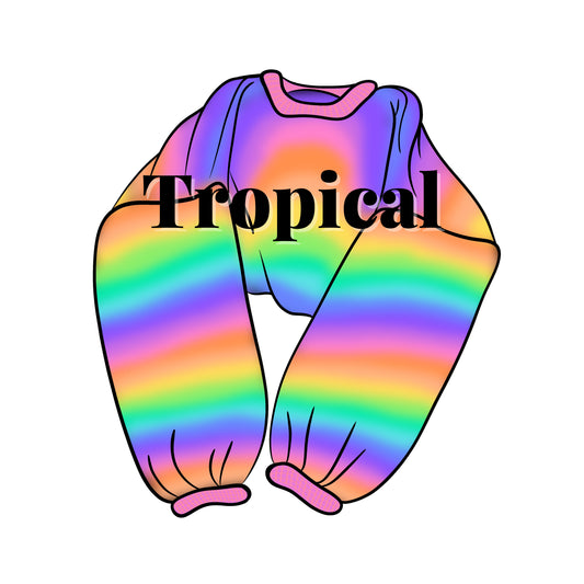Tropical Stocking 4 Rainbows Sweater Kit
