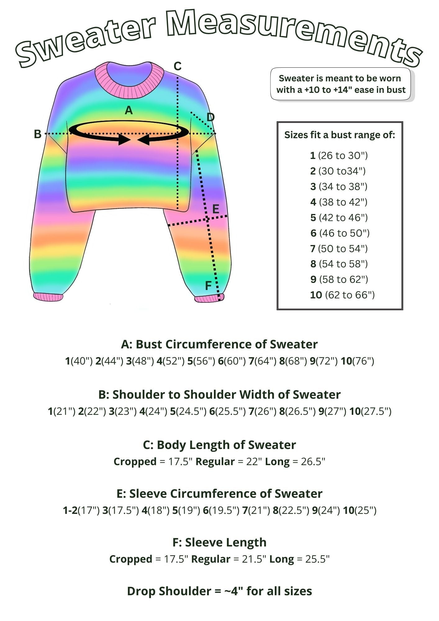 PNW Stocking 4 Rainbows Sweater Kit