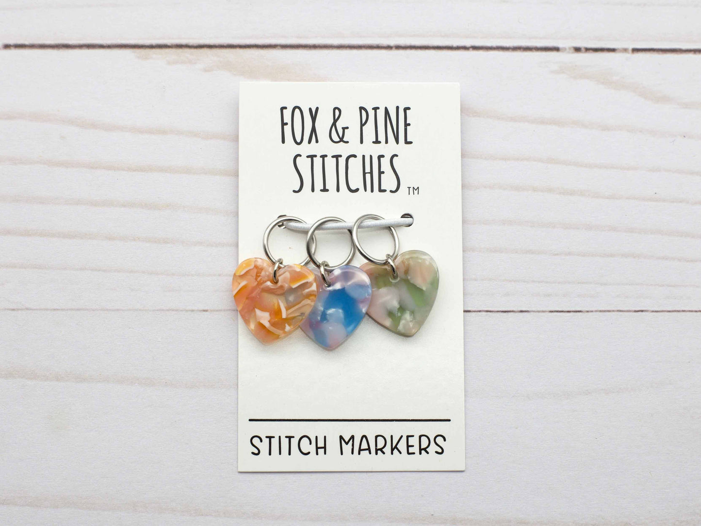 Heart Stained Glass | Stitch Markers