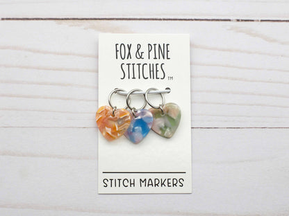 Heart Stained Glass | Stitch Markers