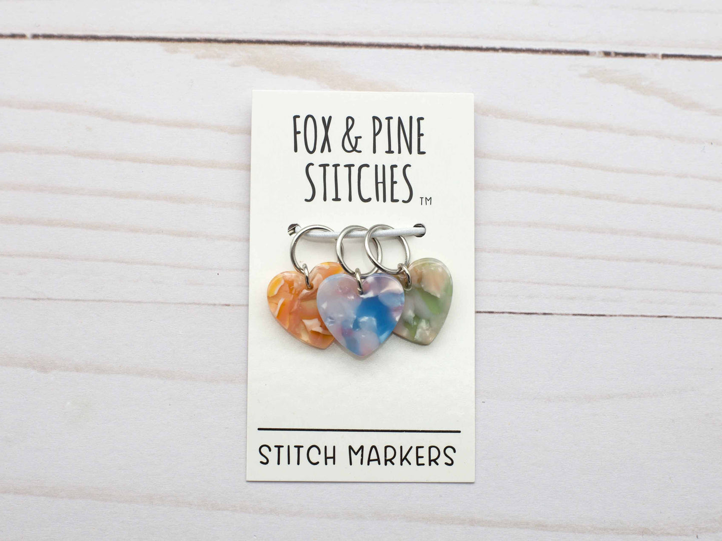 Heart Stained Glass | Stitch Markers