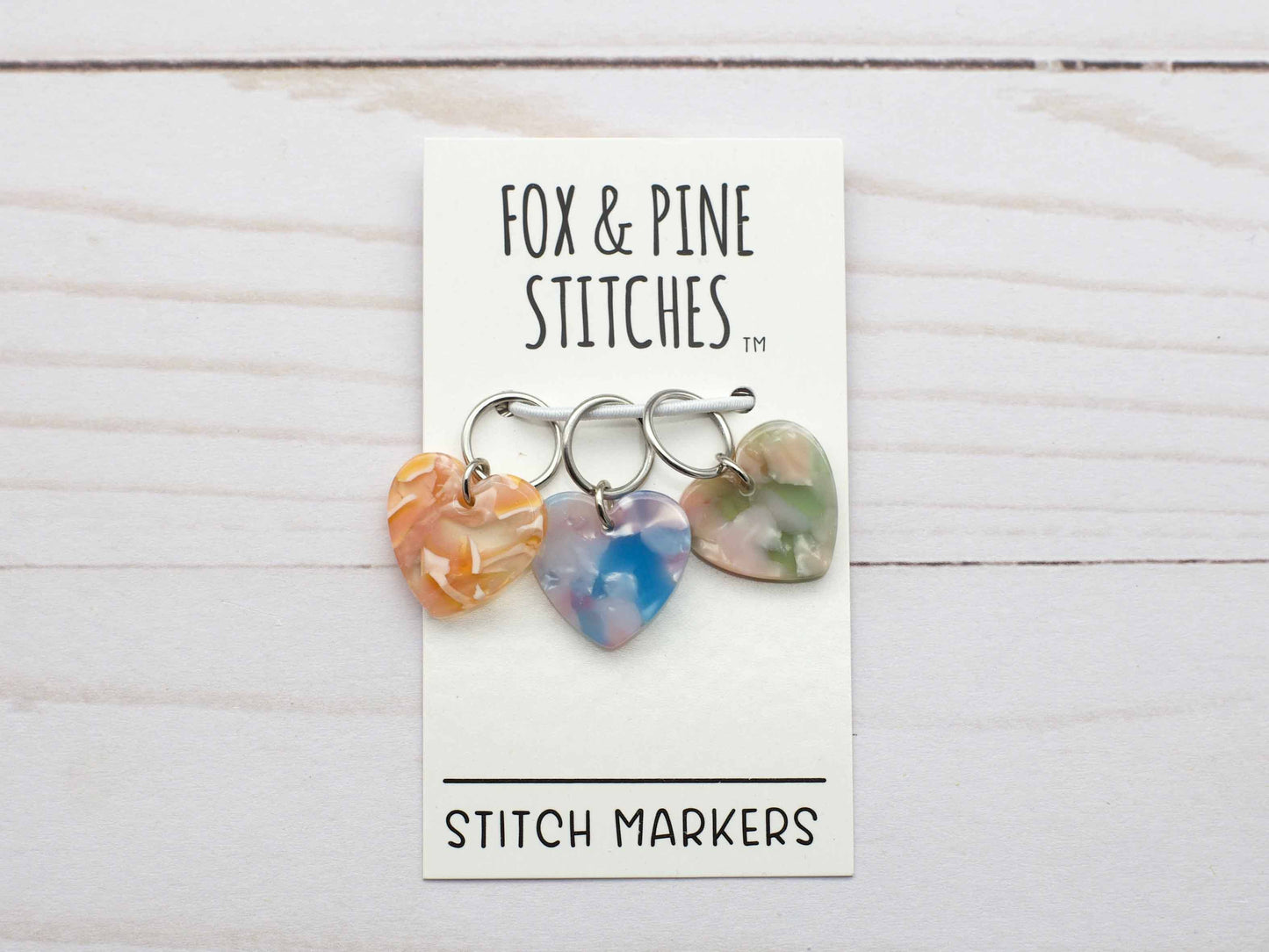 Heart Stained Glass | Stitch Markers