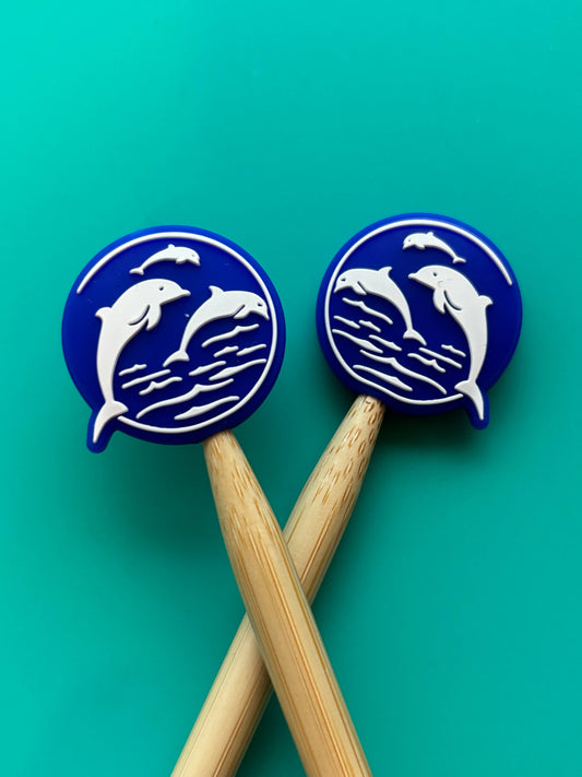 Blue White Dolphins Stopper